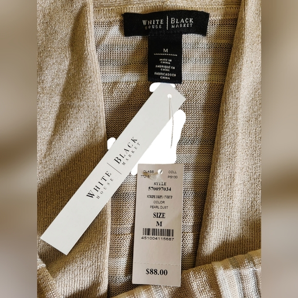NWT White House Black Market Pearl Dust Cardigan - Picture 5 of 5